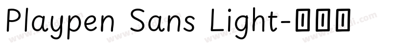Playpen Sans Light字体转换